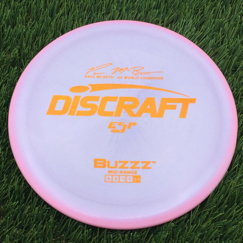 Discraft ESP Buzzz with Paul McBeth - 6x World Champion Signature Stamp- 168.01 Pink