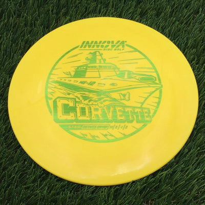 Innova Star Corvette with Burst Logo Stock Stamp- 147.18 Yellow