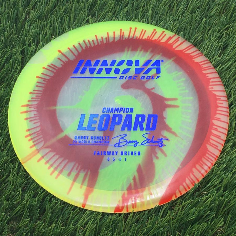 Innova Champion I-Dye Leopard with Burst Logo Barry Schultz 2X World Champion Stamp- 166 Dyed