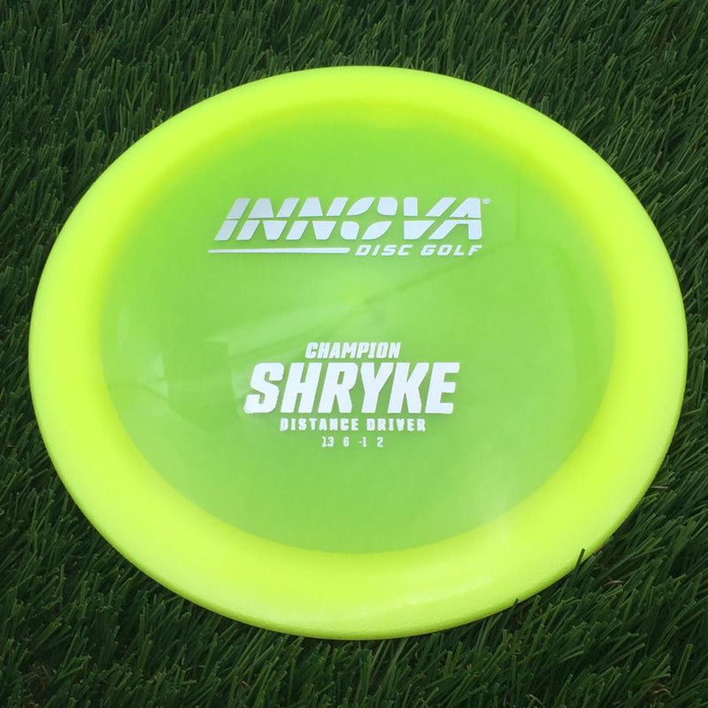 Innova Champion Champion Shryke with Burst Logo Stock Stamp- 156 Yellow