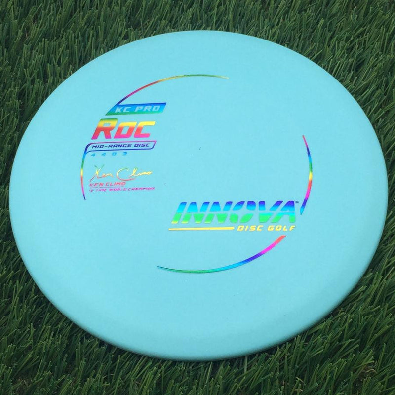Innova Pro KC Roc with Ken Climo 12 Time World Champion Burst Logo Stamp- 168 Blue