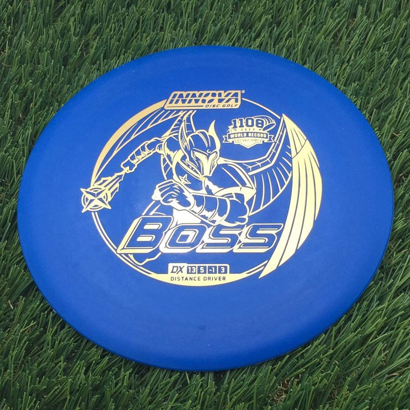 Innova DX Boss with 1108 Feet World Record Distance Model Stamp- 149.44 Blue