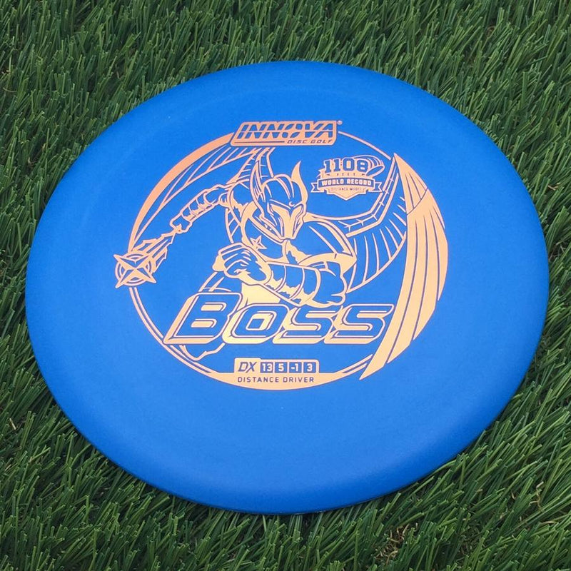 Innova DX Boss with 1108 Feet World Record Distance Model Stamp- 175.06 Blue