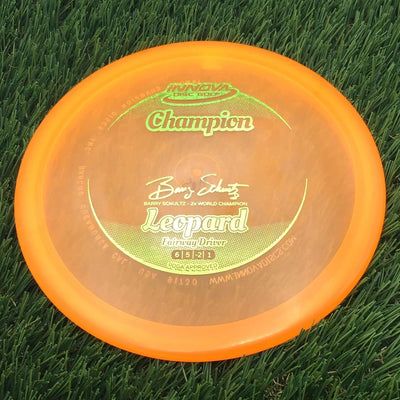Innova Champion Leopard with Barry Schultz - 2x World Champion Signature Stamp- 166.33 Orange