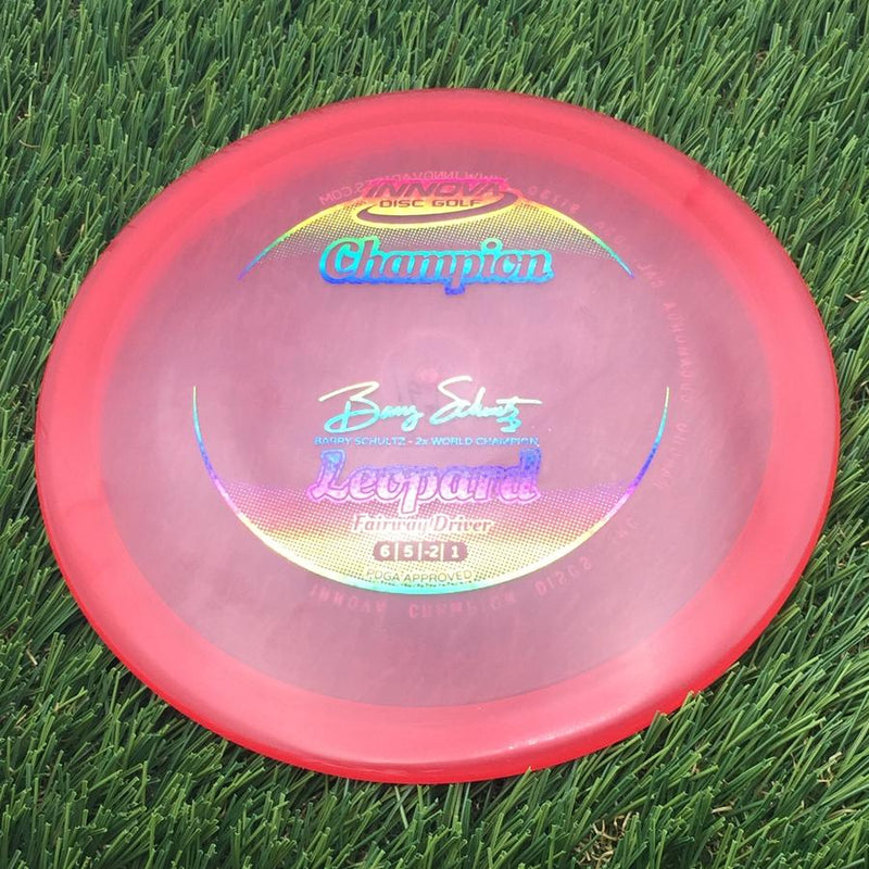 Innova Champion Leopard with Barry Schultz - 2x World Champion Signature Stamp- 167.96 Red