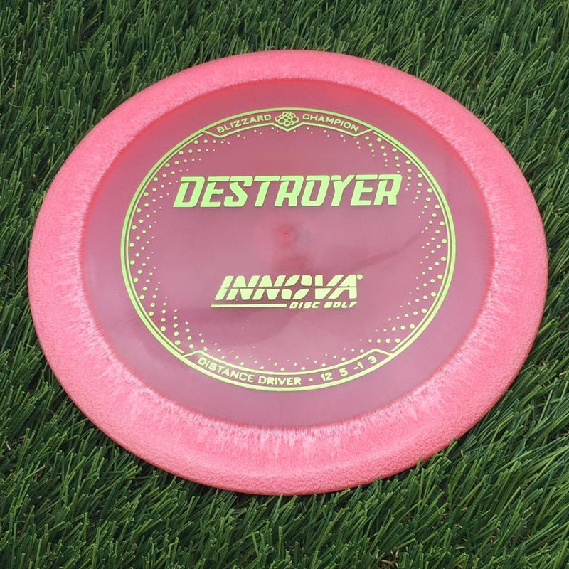 Innova Champion Blizzard Destroyer with Burst Logo Stock Stamp- 137.96 Red