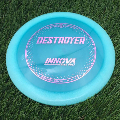 Innova Champion Blizzard Destroyer with Burst Logo Stock Stamp- 138.81 Blue