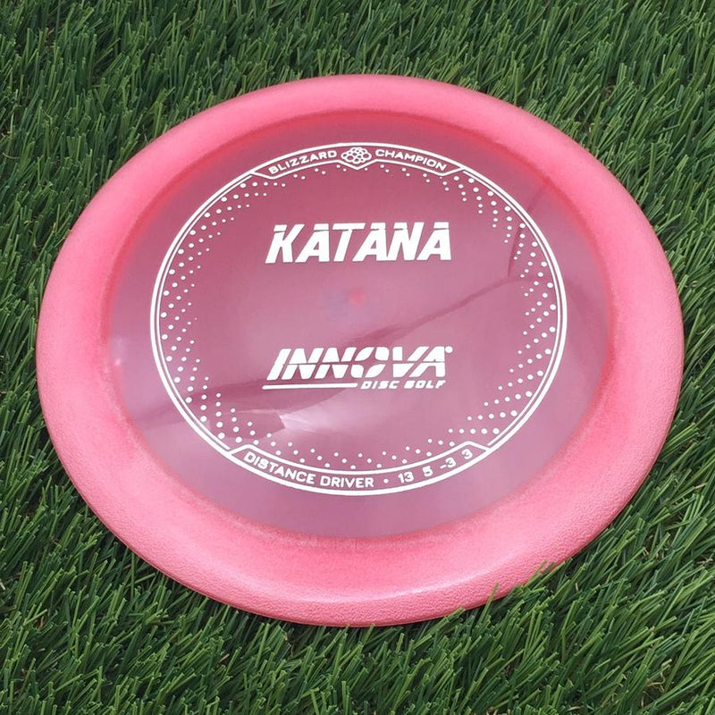 Innova Champion Blizzard Katana with Burst Logo Stock Stamp- 147.53 Pink