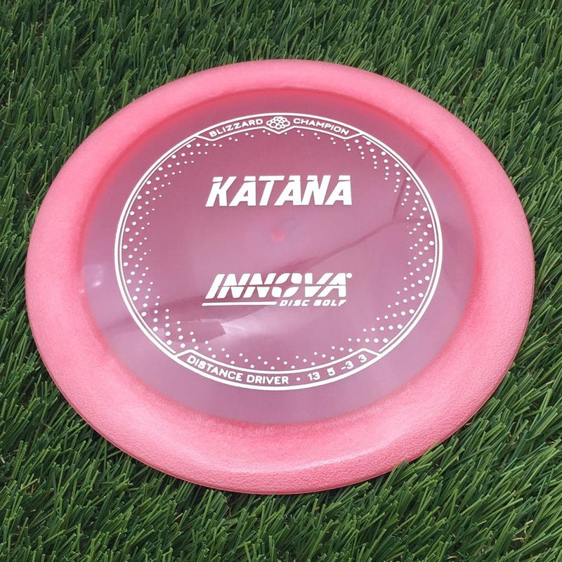 Innova Champion Blizzard Katana with Burst Logo Stock Stamp- 147.85 Pink