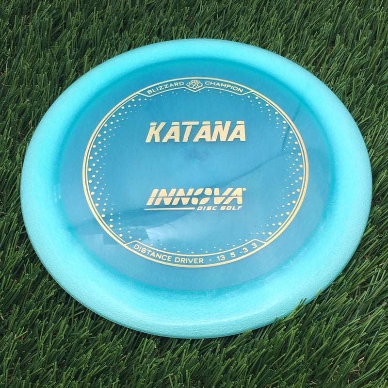 Innova Champion Blizzard Katana with Burst Logo Stock Stamp- 147.8 Blue