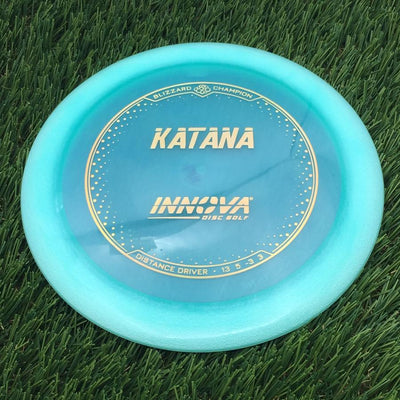 Innova Champion Blizzard Katana with Burst Logo Stock Stamp- 148.1 Blue