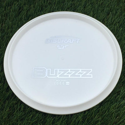 Discraft ESP Buzzz with Dye Line Blank Top Bottom Stamp- 176 White