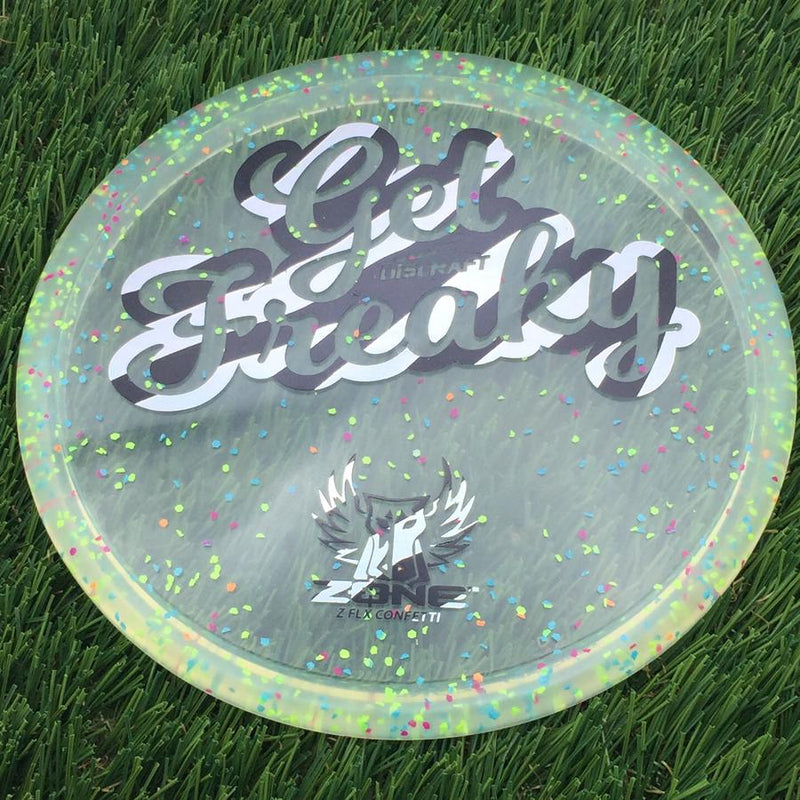 Discraft Elite Z FLX Confetti Zone with Get Freaky Dark Horse Brodie Smith Stamp- 175.35 Green
