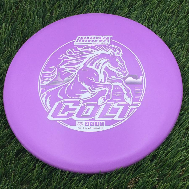 Innova DX Colt with Burst Logo Stock Stamp- 168.29 Purple