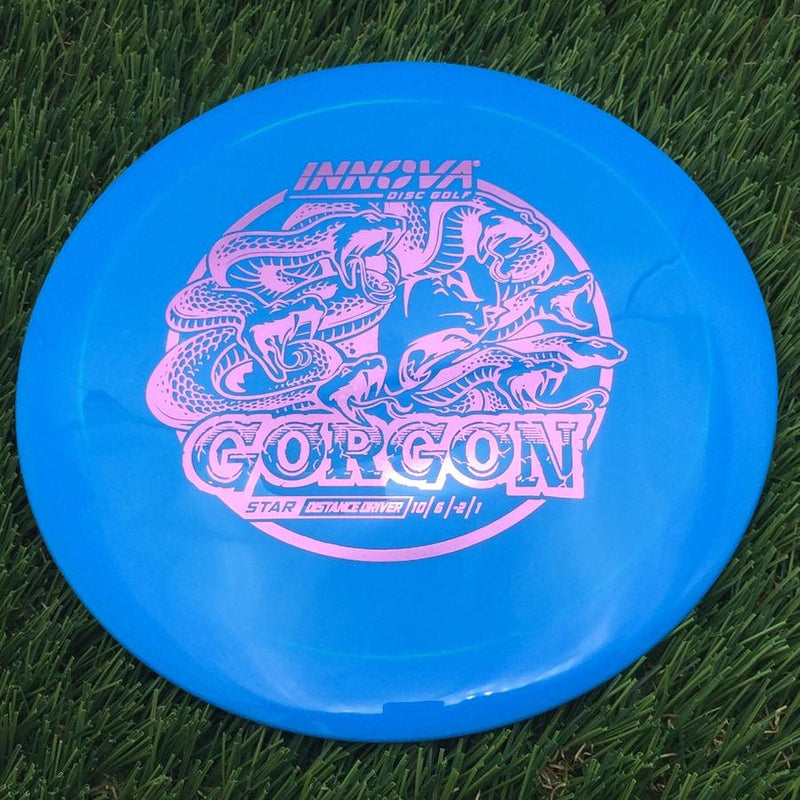 Innova Star Gorgon with Burst Logo Stock Character Stamp- 168.4 Blue