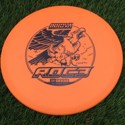 Innova DX Roc3 with Burst Logo Stock Character Stamp- 167.9 Orange