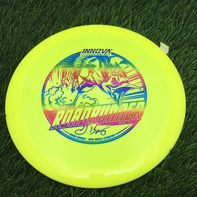 Innova Star Roadrunner with Gregg Barsby - 2018 World Champion with Burst Logo Stamp- 168.06 Yellow