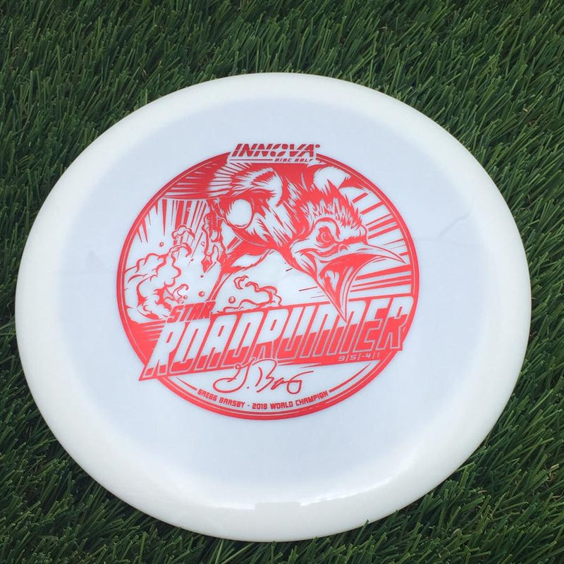 Innova Star Roadrunner with Gregg Barsby - 2018 World Champion with Burst Logo Stamp- 168.51 White
