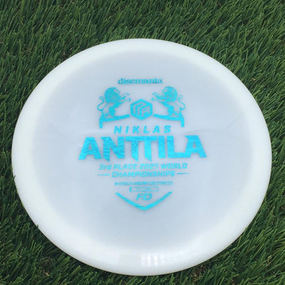 Discmania Q-Line FD with Niklas Anttila 3rd Place 2025 World Championships Premier Series Stamp- 174.66 White