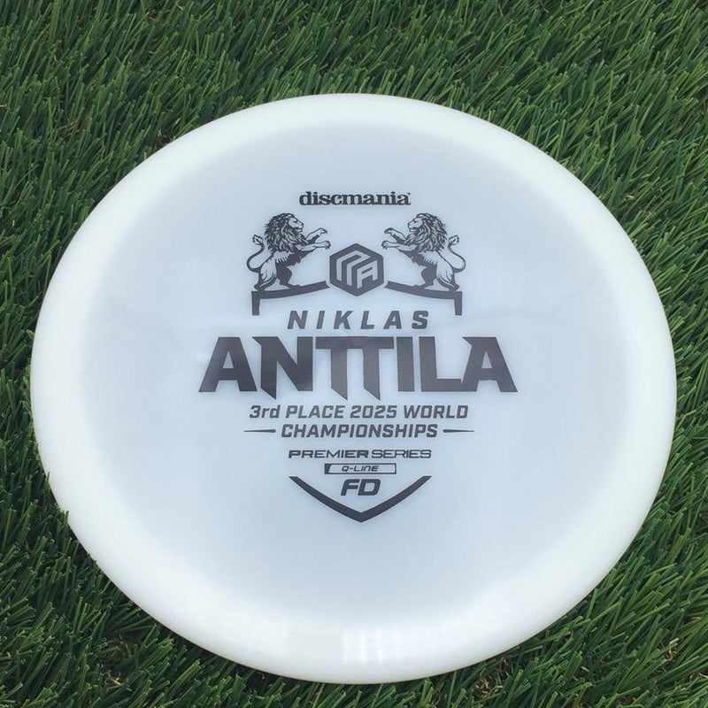 Discmania Q-Line FD with Niklas Anttila 3rd Place 2025 World Championships Premier Series Stamp- 176.13 White