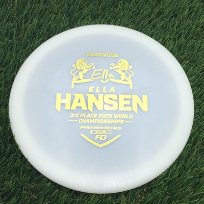 Discmania Q-Line FD with Ella Hansen 3rd Place 2025 World Championships Premier Series Stamp- 175.01 White