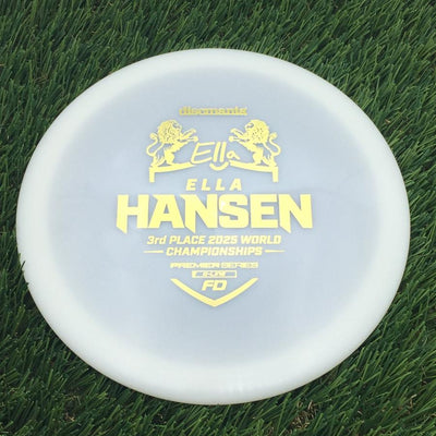 Discmania Q-Line FD with Ella Hansen 3rd Place 2025 World Championships Premier Series Stamp- 174.67 White