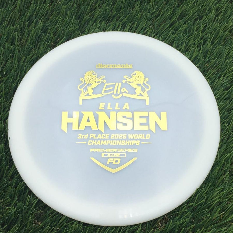 Discmania Q-Line FD with Ella Hansen 3rd Place 2025 World Championships Premier Series Stamp- 174.05 White
