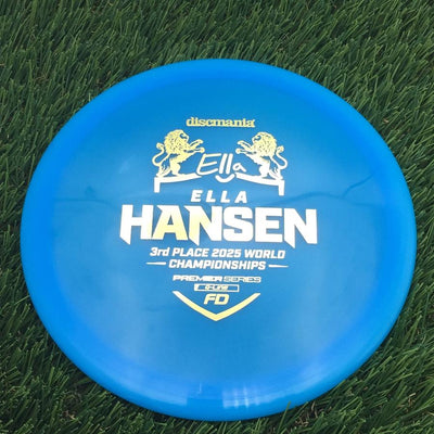 Discmania Q-Line FD with Ella Hansen 3rd Place 2025 World Championships Premier Series Stamp- 174.09 Blue