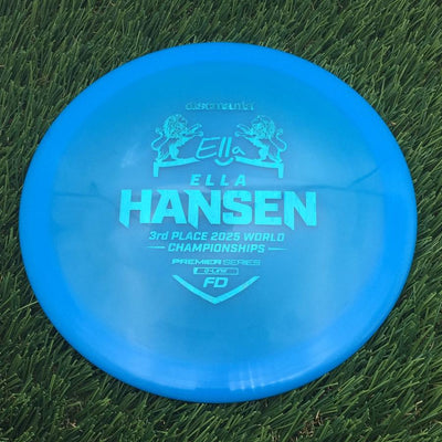 Discmania Q-Line FD with Ella Hansen 3rd Place 2025 World Championships Premier Series Stamp- 174.4 Blue