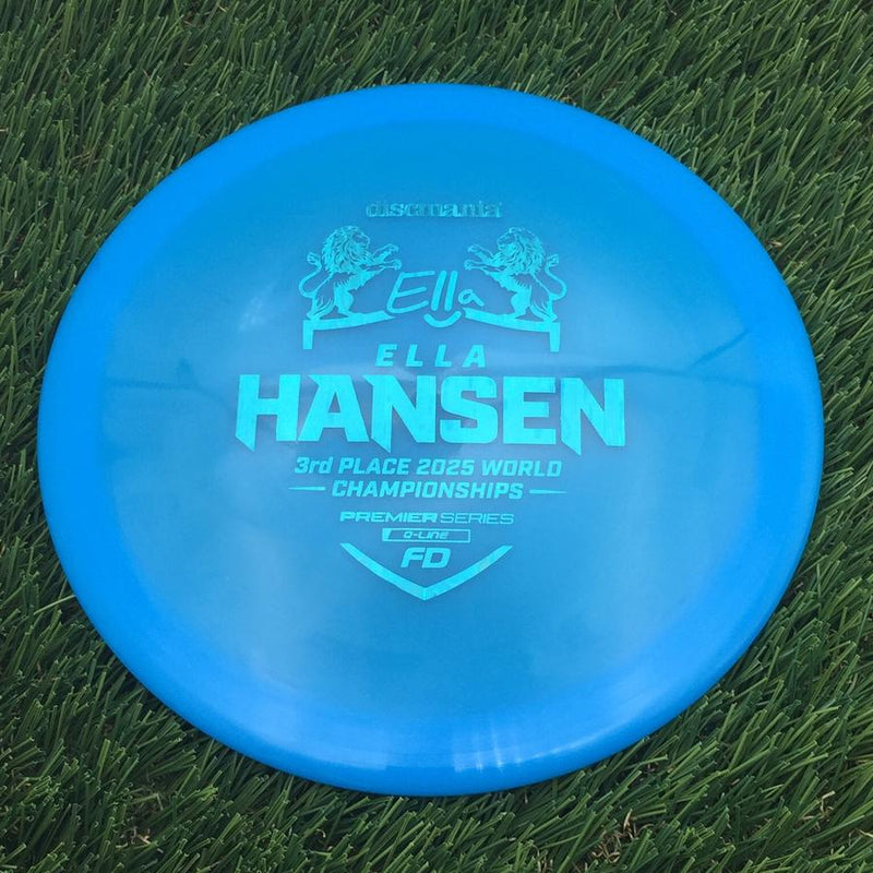 Discmania Q-Line FD with Ella Hansen 3rd Place 2025 World Championships Premier Series Stamp- 174.4 Blue