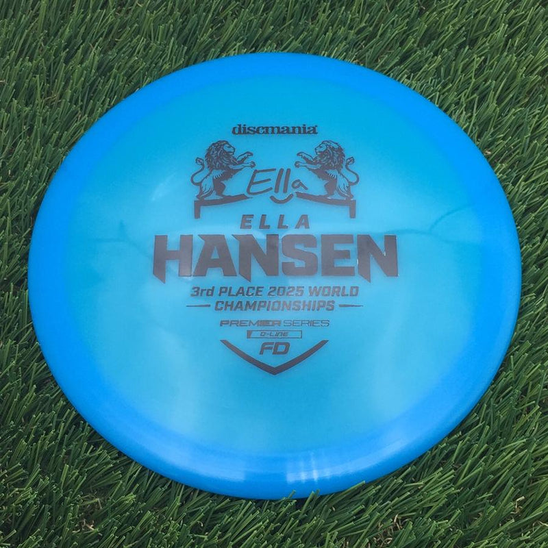 Discmania Q-Line FD with Ella Hansen 3rd Place 2025 World Championships Premier Series Stamp- 174.37 Blue