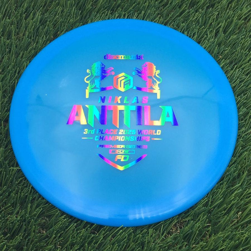 Discmania Q-Line FD with Niklas Anttila 3rd Place 2025 World Championships Premier Series Stamp- 176.04 Blue