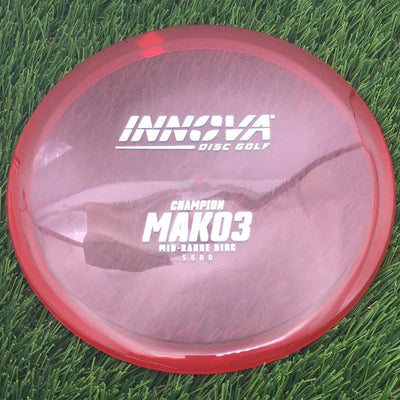 Innova Champion Mako3 with Burst Logo Stock Stamp- 177.88 Red