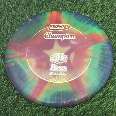 Innova Champion I-Dye Boss with 1108 Feet World Record Distance Model Stamp- 171.85 Dyed