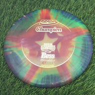 Innova Champion I-Dye Boss with 1108 Feet World Record Distance Model Stamp - 171.9g - Red star with blue, green and yellow background Dyed - Red star with blue, green and yellow background Dyed / 171.85g