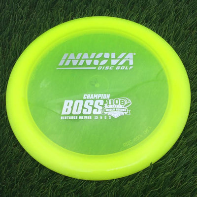 Innova Champion Boss with Burst Logo Stock 1108 Feet World Record Stamp- 163.28 Yellow