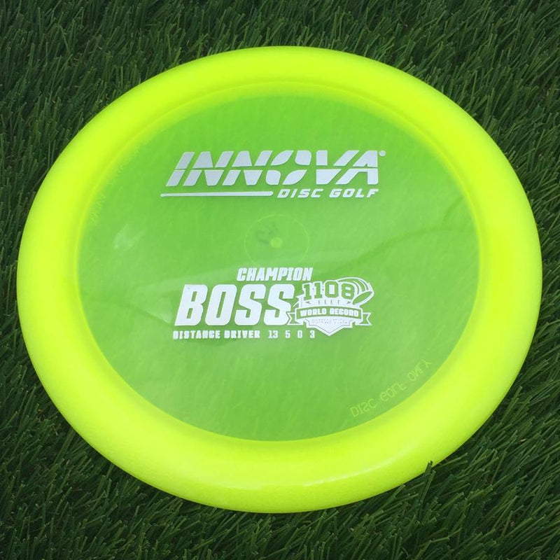 Innova Champion Boss with Burst Logo Stock 1108 Feet World Record Stamp- 163.28 Yellow