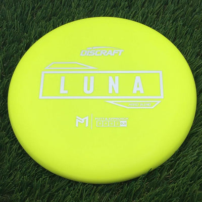 Discraft Putter Line Hard Luna with PM Logo Stock Stamp Stamp- 174.15 Yellow