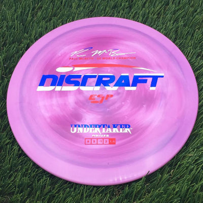 Discraft ESP Undertaker with Paul McBeth - 6x World Champion Signature Stamp- 173.81 Purple