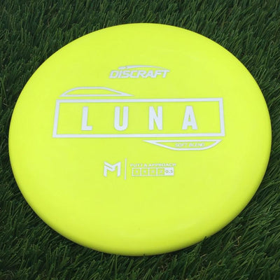Discraft Putter Line Soft Luna with PM Logo Stock Stamp Stamp- 175.46 Yellow