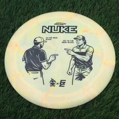 Discraft ESP Swirl Nuke with Ezra vs Ezra - I'm the Real Ezra Stamp- 175.38 Orange