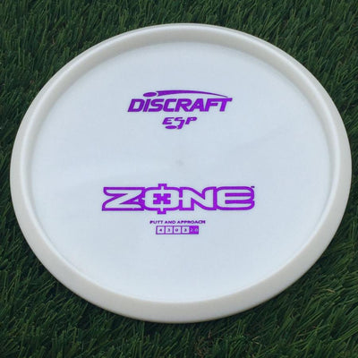 Discraft ESP Zone with Dye Line Blank Top Bottom Stamp- 173.15 White