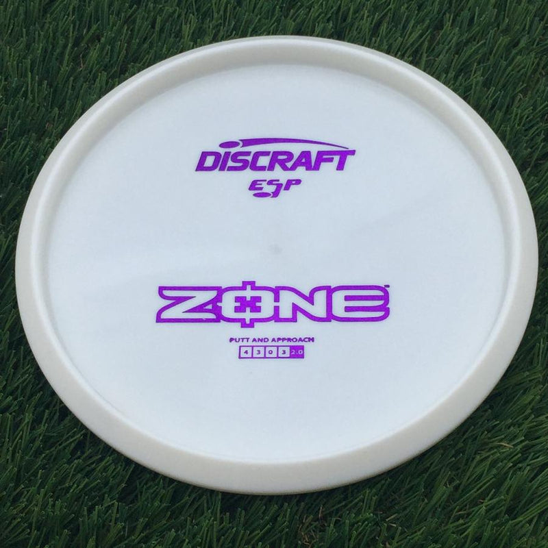 Discraft ESP Zone with Dye Line Blank Top Bottom Stamp- 173.15 White