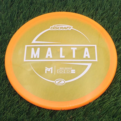 Discraft Big Z Collection Malta with Big Z Stock Stamp with Inside Rim Embossed PM Paul McBeth Stamp- 176.03 Orange
