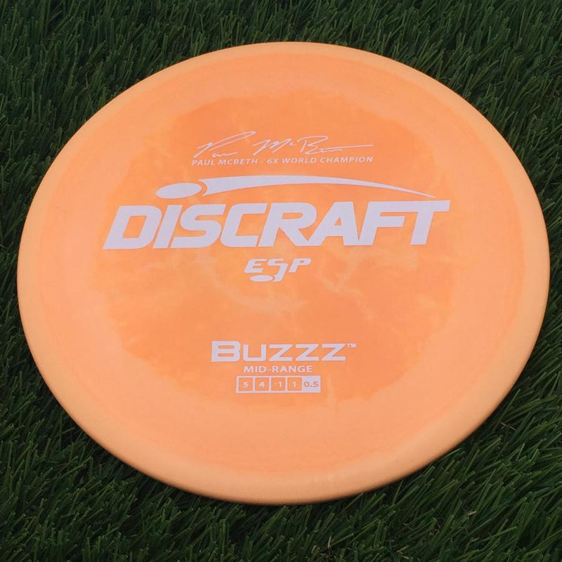 Discraft ESP Buzzz with Paul McBeth - 6x World Champion Signature Stamp- 169.81 Orange