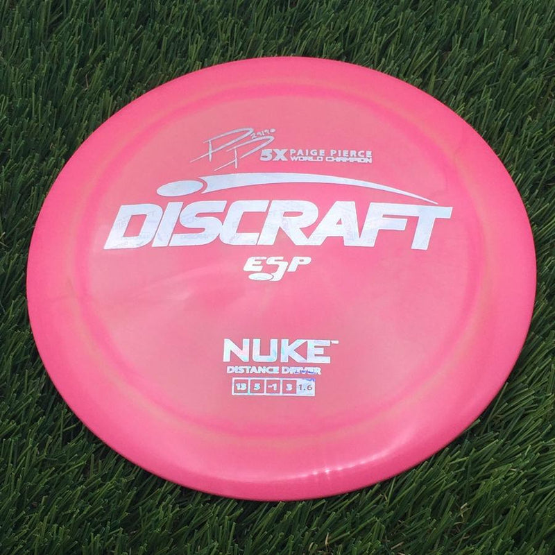 Discraft ESP Nuke with PP 29190 5X Paige Pierce World Champion Stamp- 170.25 Pink