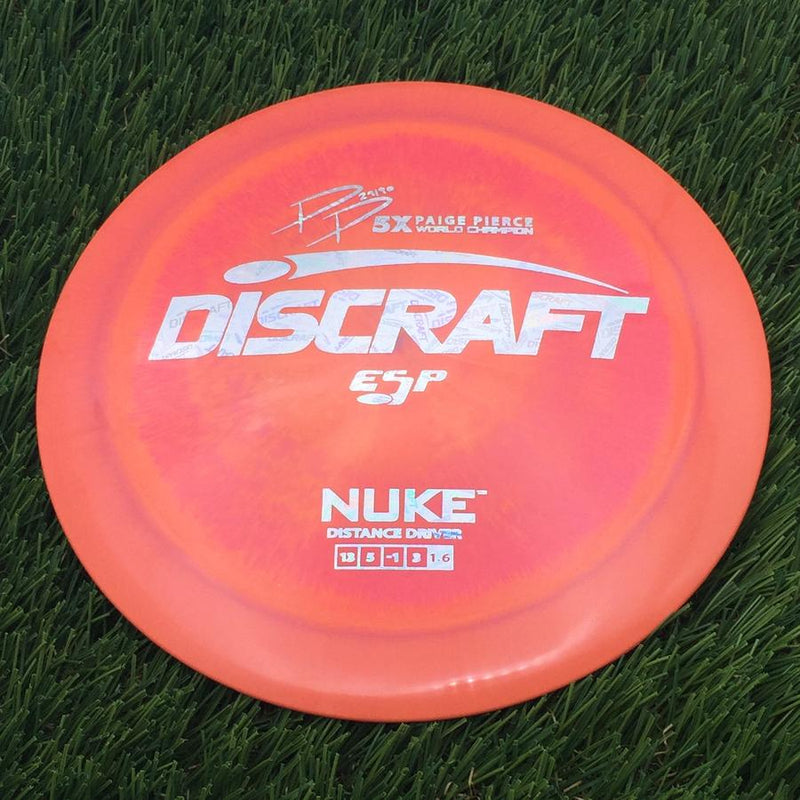 Discraft ESP Nuke with PP 29190 5X Paige Pierce World Champion Stamp- 170.12 Orange