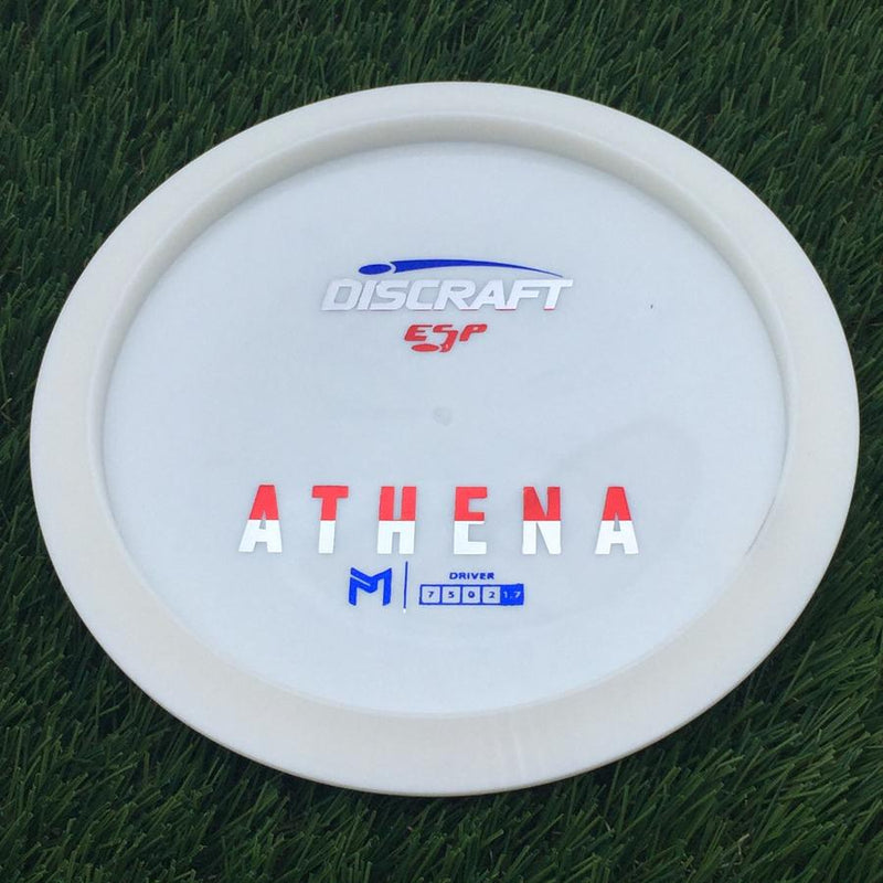 Discraft ESP Athena with Dye Line Blank Top Bottom Stamp- 174.34 White
