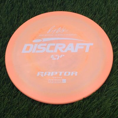 Discraft ESP Raptor with Ricky Wysocki - 2x World Champion Signature Stamp- 171.72 Orange