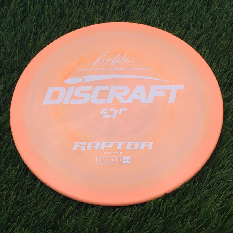 Discraft ESP Raptor with Ricky Wysocki - 2x World Champion Signature Stamp- 171.72 Orange